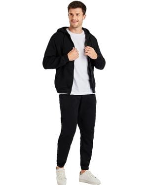 Kruze By Enzo Zip Up Hoodie Tracksuit - Black