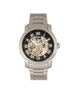 Reign Kahn Automatic Skeleton Bracelet Watch - Metallic