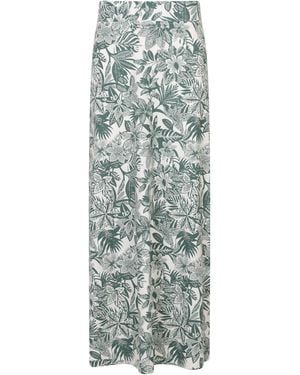 Mountain Warehouse 'Shore' Long Jersey Skirt Breathable Sun Protection Summer Outfit Cotton - Grey