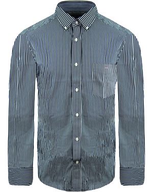 Eden Park Regular Oxford Shirt Cotton - Blue