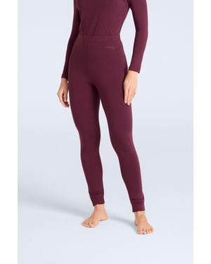 Mountain Warehouse 'Blaze' Thermal Leggings Warm Cosy Base Layer Bottoms - Red