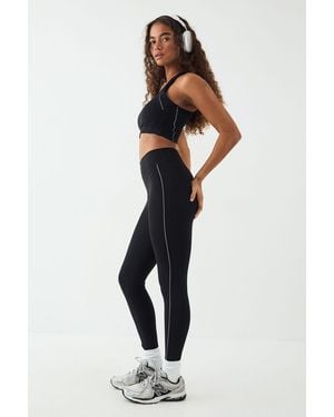 DSGN Studio Reflective Piping Sculpt Sports Legging - Black