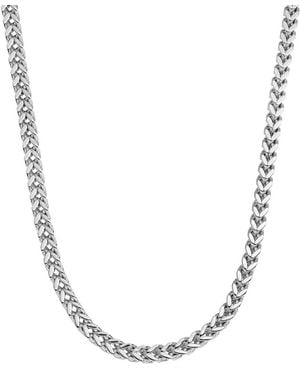 The Jewellery Stockroom Stainless Steel 20 Inch Franco 5Mm Thick Chain Necklace - Metallic