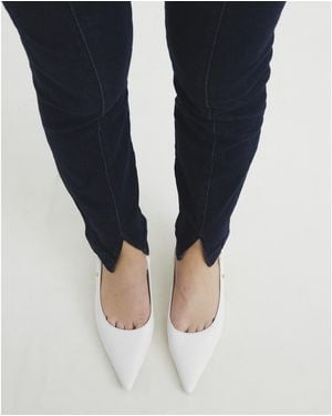 River Island Slim Jeans High Rise Split Hem - Blue