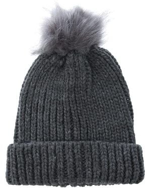 Vero Moda Accessories Nala Pom Pom Beanie Hat - Blue