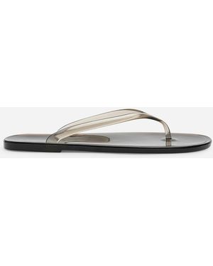 Where's That From Wheres Chandler Jelly Thong Flip Flop Sandals - White