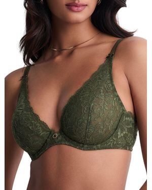 Aubade Rosessence Care Triangle Plunge Bra - Green