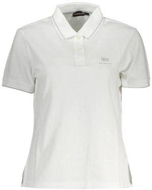 Napapijri Cotton Polo Shirt Material_Cotton - White