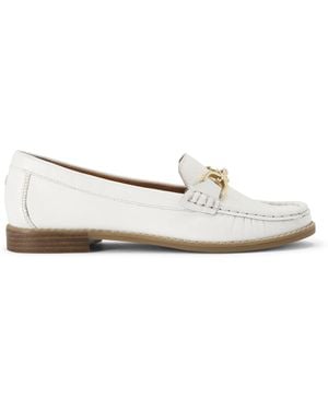 KG by Kurt Geiger Leather Miller Loafers - White