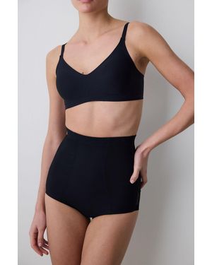 Penti High-Waist Mesh Insert Shapewear Bodysuit - Black