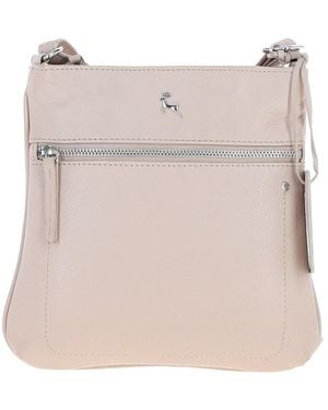 Ashwood Leather 'Edinburgh' Real Crossbody Bag - Natural