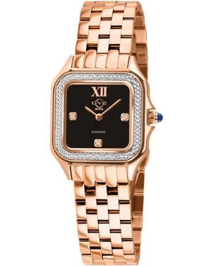 Gv2 Milan Swiss Quartz Onyx Iprg Stainless Steel Bracelet Watch - Black