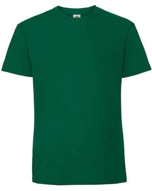 Fruit Of The Loom Iconic 195 Ringspun Premium Tshirt (College) - Green
