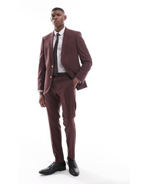 ASOS Skinny Suit Trousers - Red