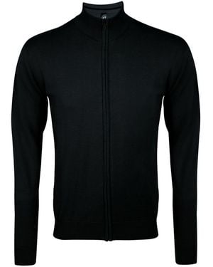 Sol's Gordon Full Zip Cardigan - Black