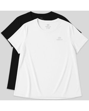 TOMMY LIFE Elastane T-Shirt - Black