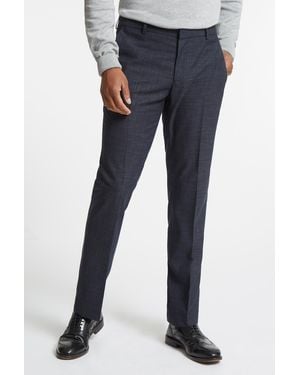 Racing Green Charcoal Scratch Trousers - Blue