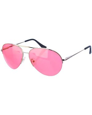 Kypers Maxy Oval-Shaped Metal Sunglasses - Pink