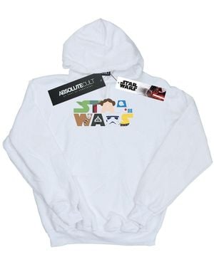 Star Wars Character Logo Hoodie - White