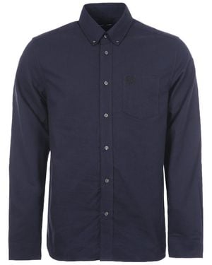 Fred Perry Brushed Oxford Shirt - Blue