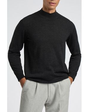 Limehaus Knitted Mock Neck Jumper - Black