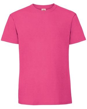 Fruit Of The Loom Ringspun Premium T-Shirt - Pink