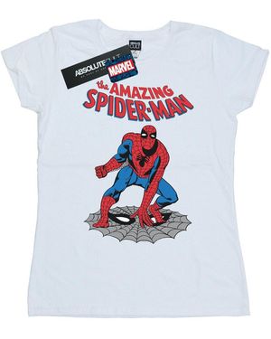 Marvel The Amazing Spider- Katoenen T-Shirt - Wit