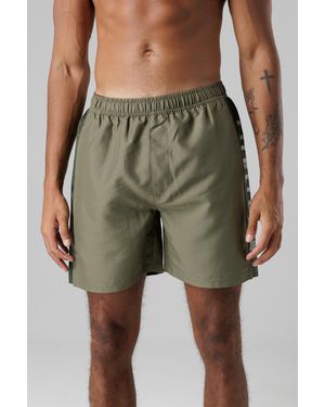 Firetrap Regular Fit Swim Shorts With Elasticated Drawstring Waist - Green