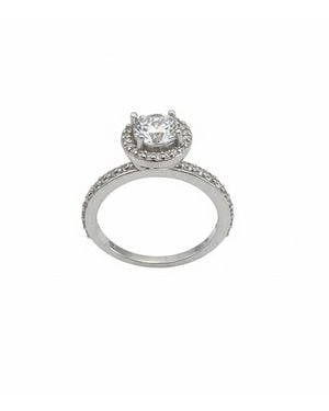 Bibei Eternal Star Ring With Halo, 925 Sterling, Bian025 - Metallic