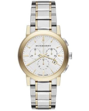 Burberry The City Two-Tone Chronograph Watch Bu9751 - Metallic