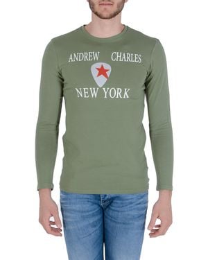 Andrew Charles by Andy Hilfiger T-Shirt Ls Selma S14 Cotton - Green