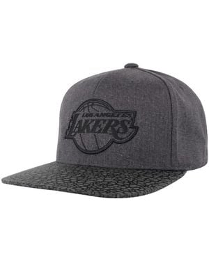 Mitchell & Ness Nba Los Angeles Lakers Cracked Reflective Cap - Grey