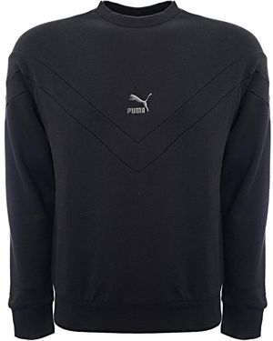PUMA Iconic Mcs Sweatshirt With Chevron Chest Logo - Blue