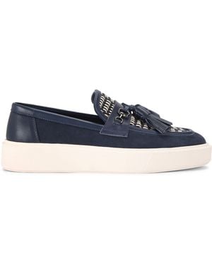 Kurt Geiger Leather Milbank Tassel Loafer Loafers - Blue