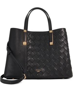Dune Dorry Textured Tote - Black
