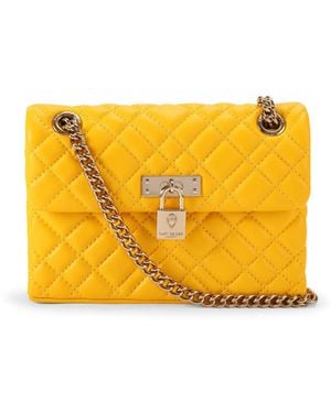 Kurt Geiger Leather Mini Brixton Bag - Yellow