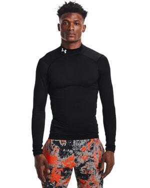 Under Armour Coldgear Compression Mock Baselayer Top - Black