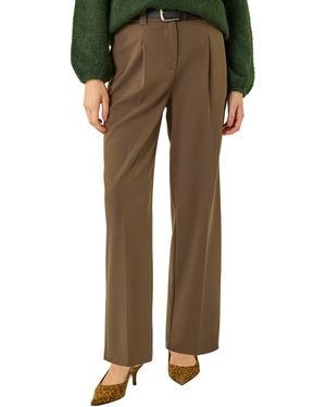 Roman Barrel Tapered Leg Trousers - Green