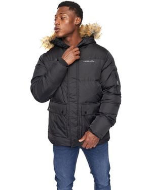 Crosshatch Bentlays Hooded Jacket - Blue