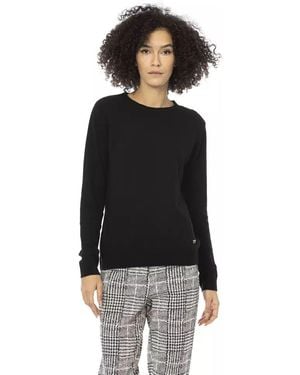 Baldinini Wool Crew Neck Jumper - Black