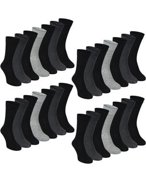 Sock Snob 7 Pack Classic Suit Socks - Black