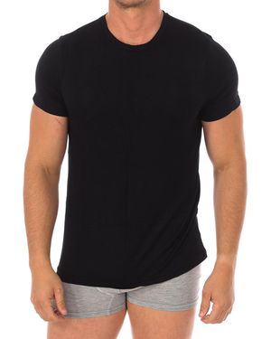 Q En Bamboo Short Sleeve Undershirt Q602 - Black