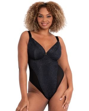 Curvy Kate Ck048704 All Night Plunge Body - Black