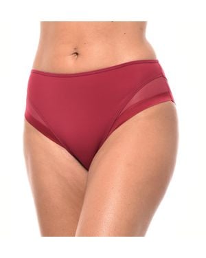 DIM Generous Elastic And Breathable Fabric Knickers 00A63 For Offers Comfort And Natural Movement - Red