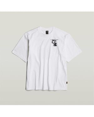 G-Star G Industrial Regular Fit Crew Neck T-Shirt - White