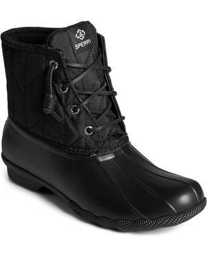 Sperry Top-Sider Saltwater Seacycled Rpet Wellington Boots - Black