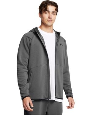 Under Armour Unstoppable Full Zip Hoodie (Castlerock Wit) - Grijs