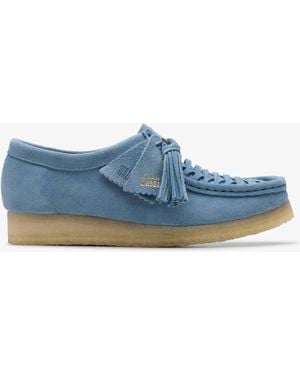 Clarks Wallabee Weave Powder Sde Shoes - Blue