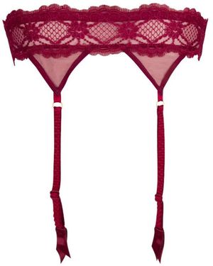 Lise Charmel Sublime En Dentelle Suspender Belt - Red