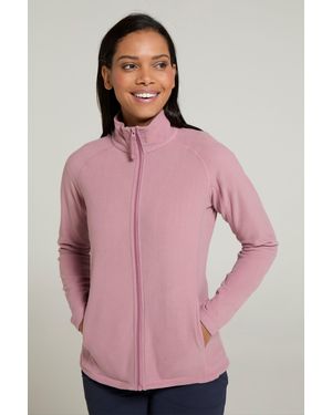 Mountain Warehouse 'Raso' Fleece Jacket Full Zip Soft Touch Warm Outdoors Layer Breathable Gilet - Pink